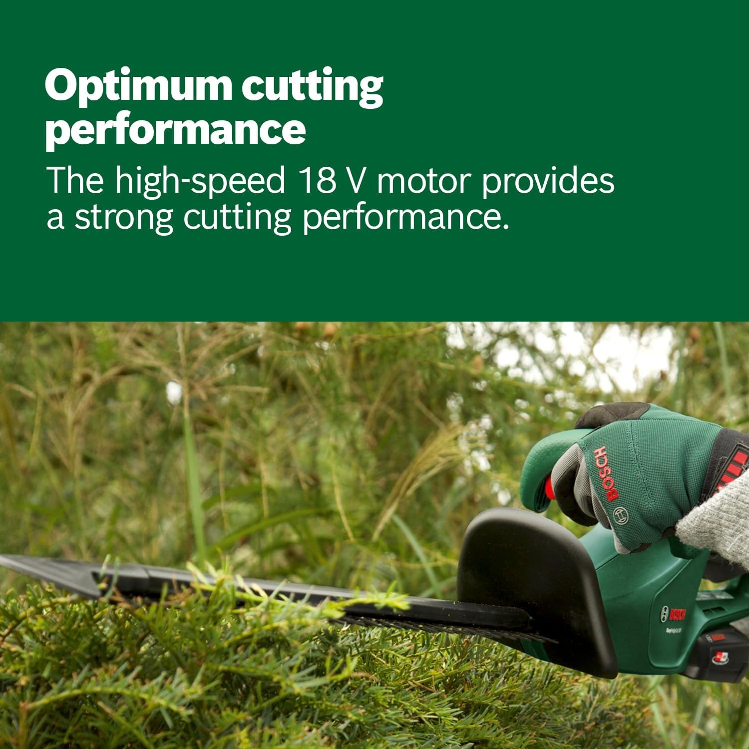 Bosch EasyHedgeCut 18-45 Cordless Hedge Trimmer Bare Tool: image 4