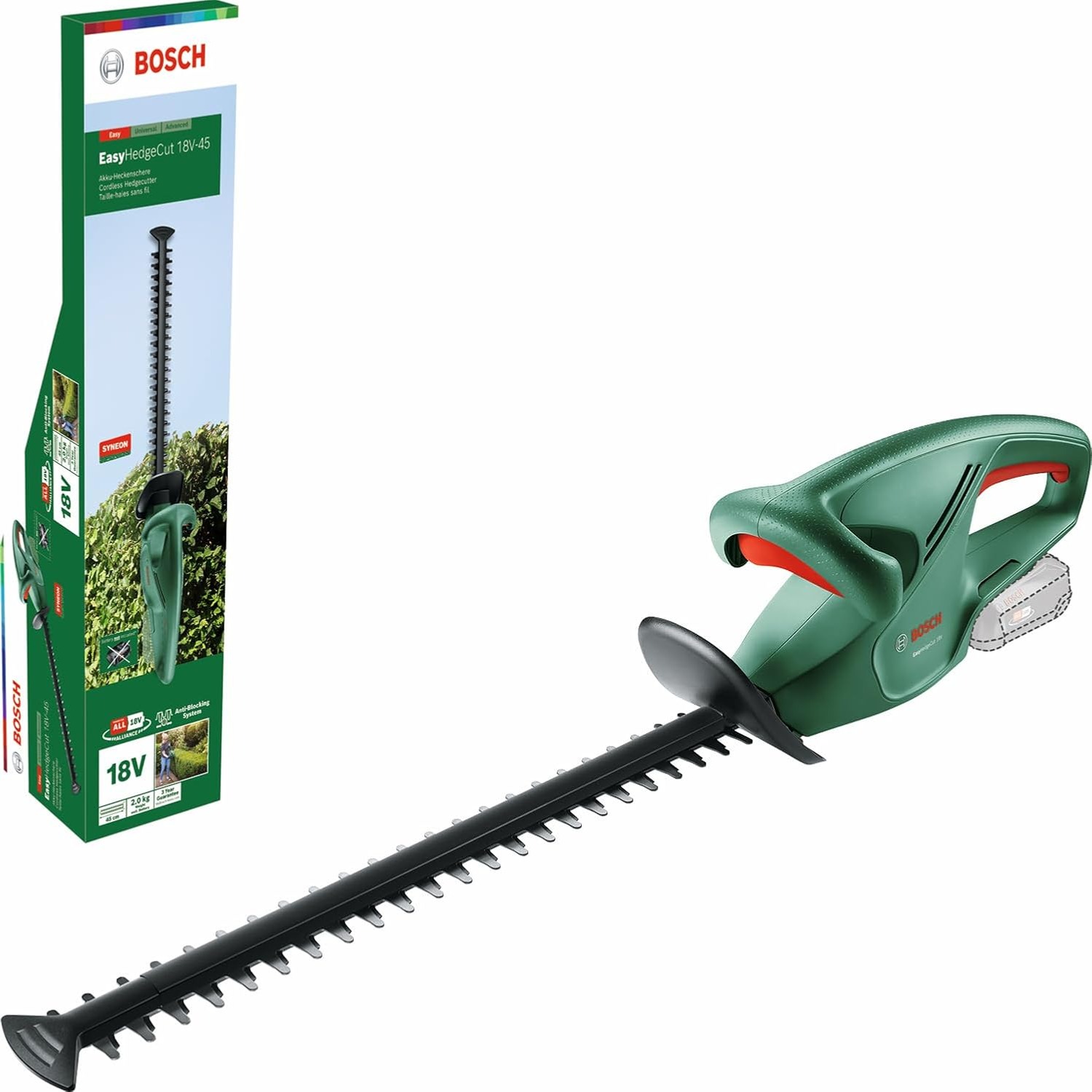 Bosch EasyHedgeCut 18-45 Cordless Hedge Trimmer Bare Tool